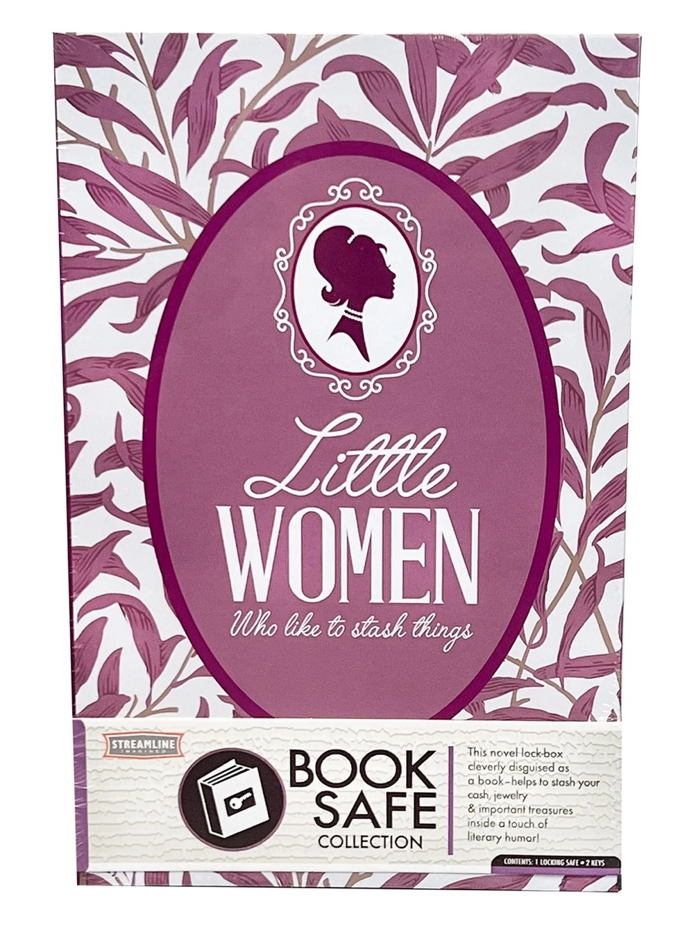 Little Women Book Safe - Decorative Pink Home Accent
